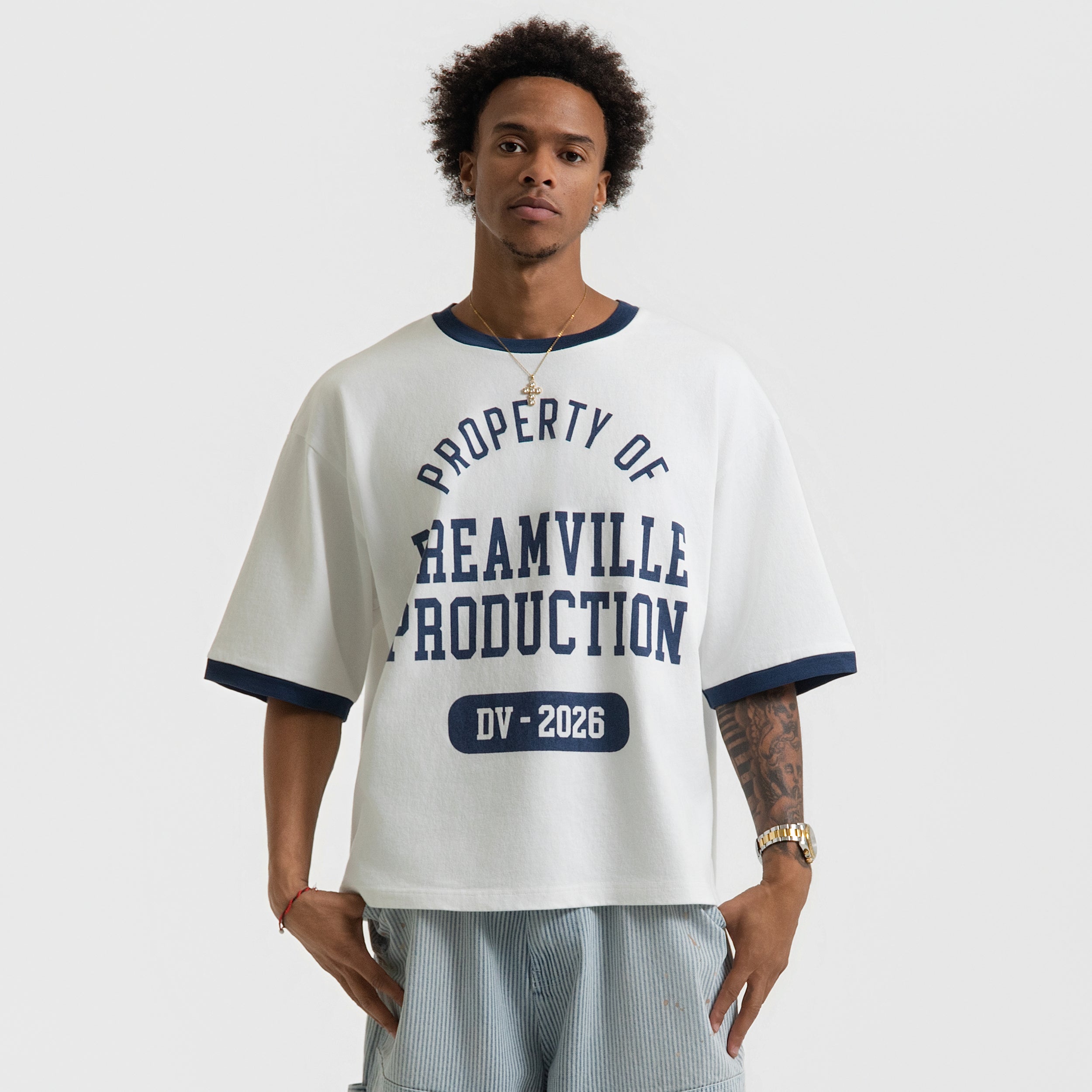 DV RINGER TEE INDIGO – Dreamville Official Store