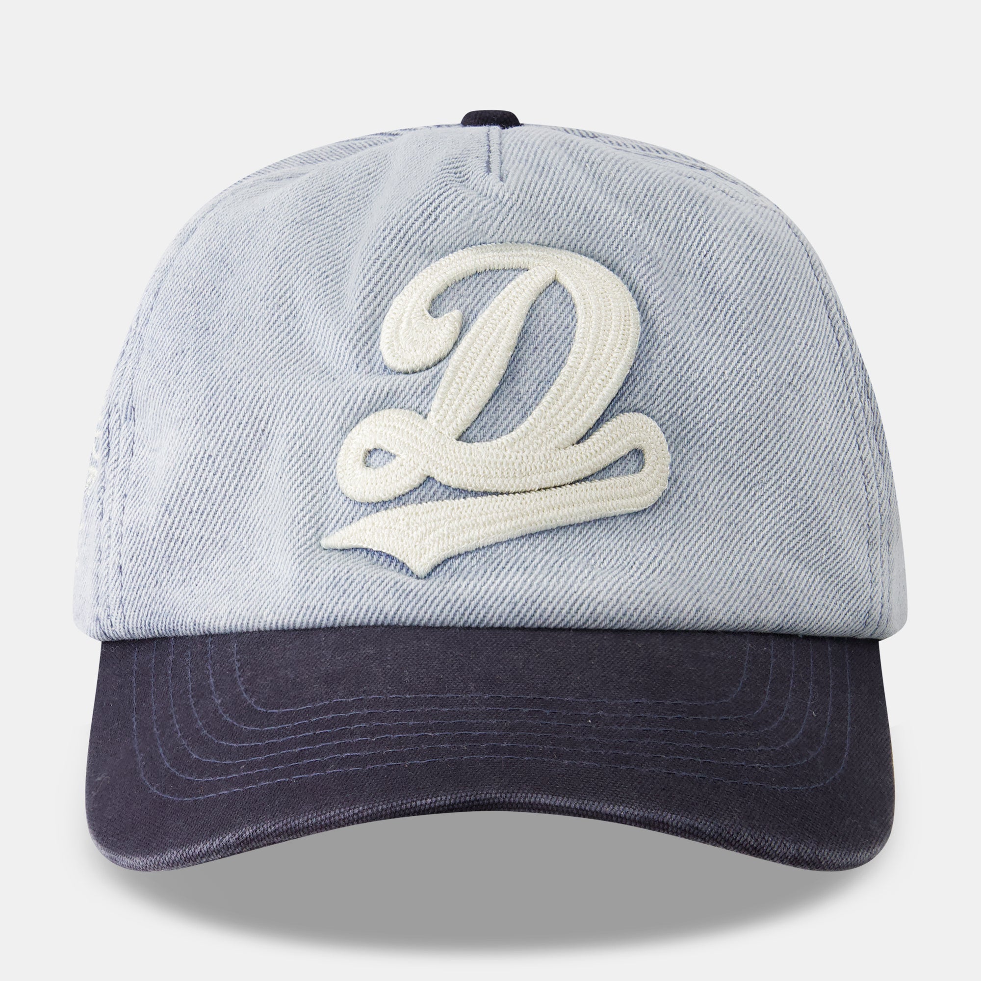 D LOGO WASHED BLUE DENIM HAT