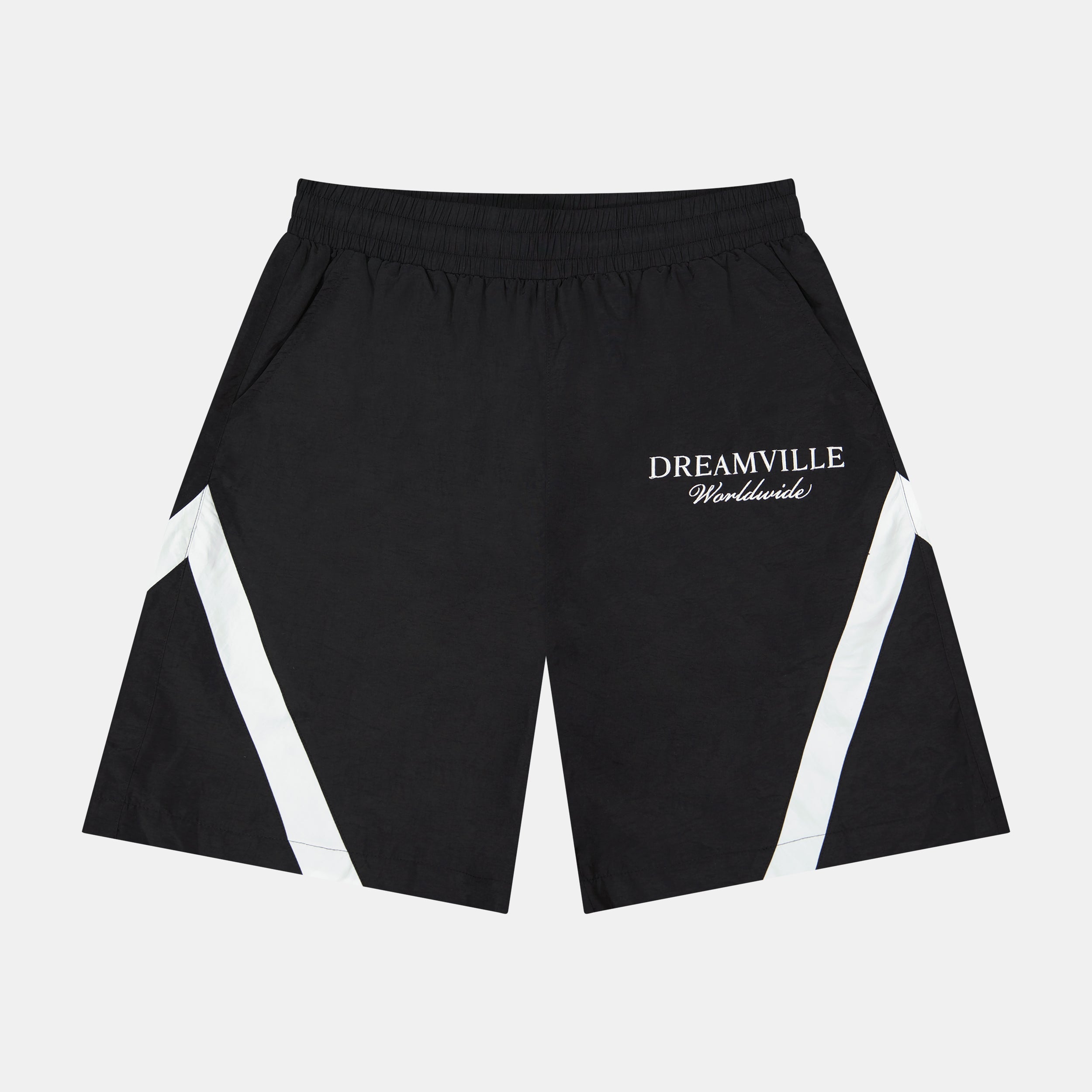 WORLDWIDE NYLON SHORTS BLACK – Dreamville Official Store