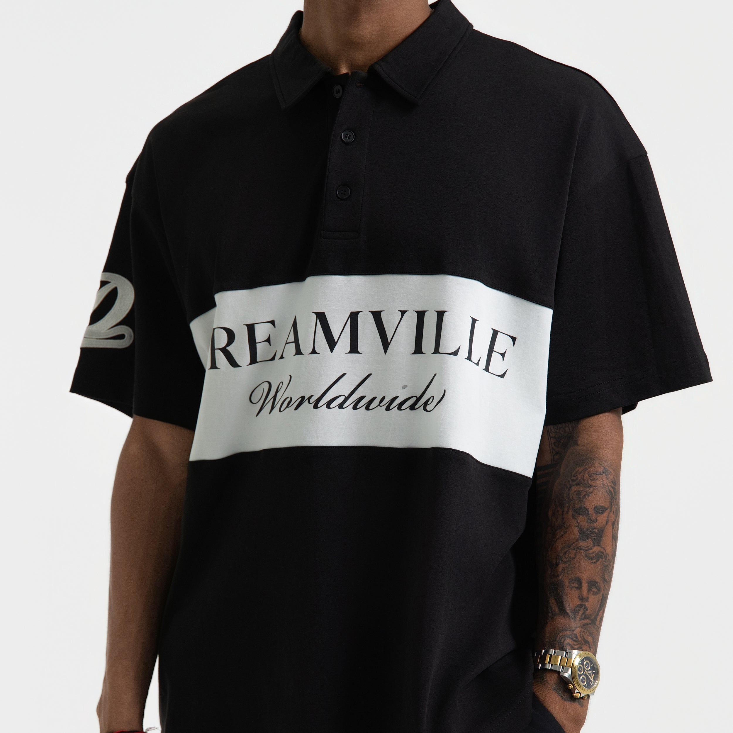 ぐ*ん様 DAYDREAM SWEAT POLO BLACK Mサイズ OVY WORLDWIDE POLO BLACK – Dreamville Official Store