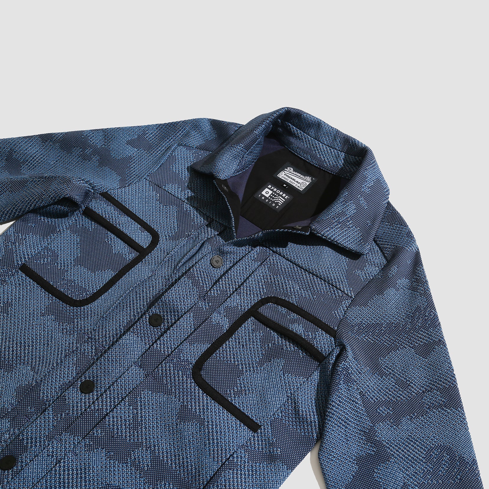 ジャケット・アウター BYBORRE 3D Woven Jacket DREAMVILLE x BYBORRE JACKET- BLUE – Dreamville Official Store