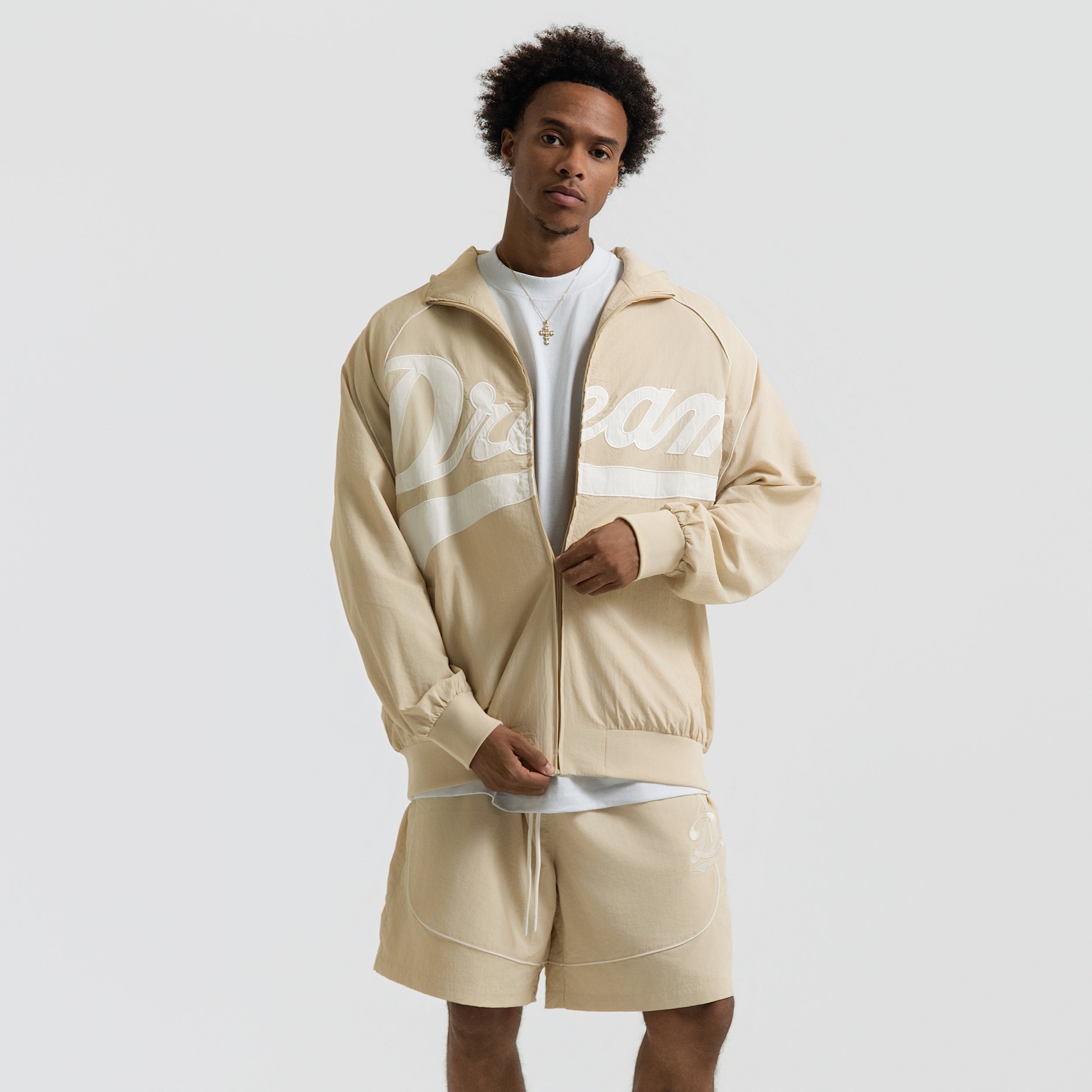 SCRIPT TRACK JACKET BONE – Dreamville Official Store