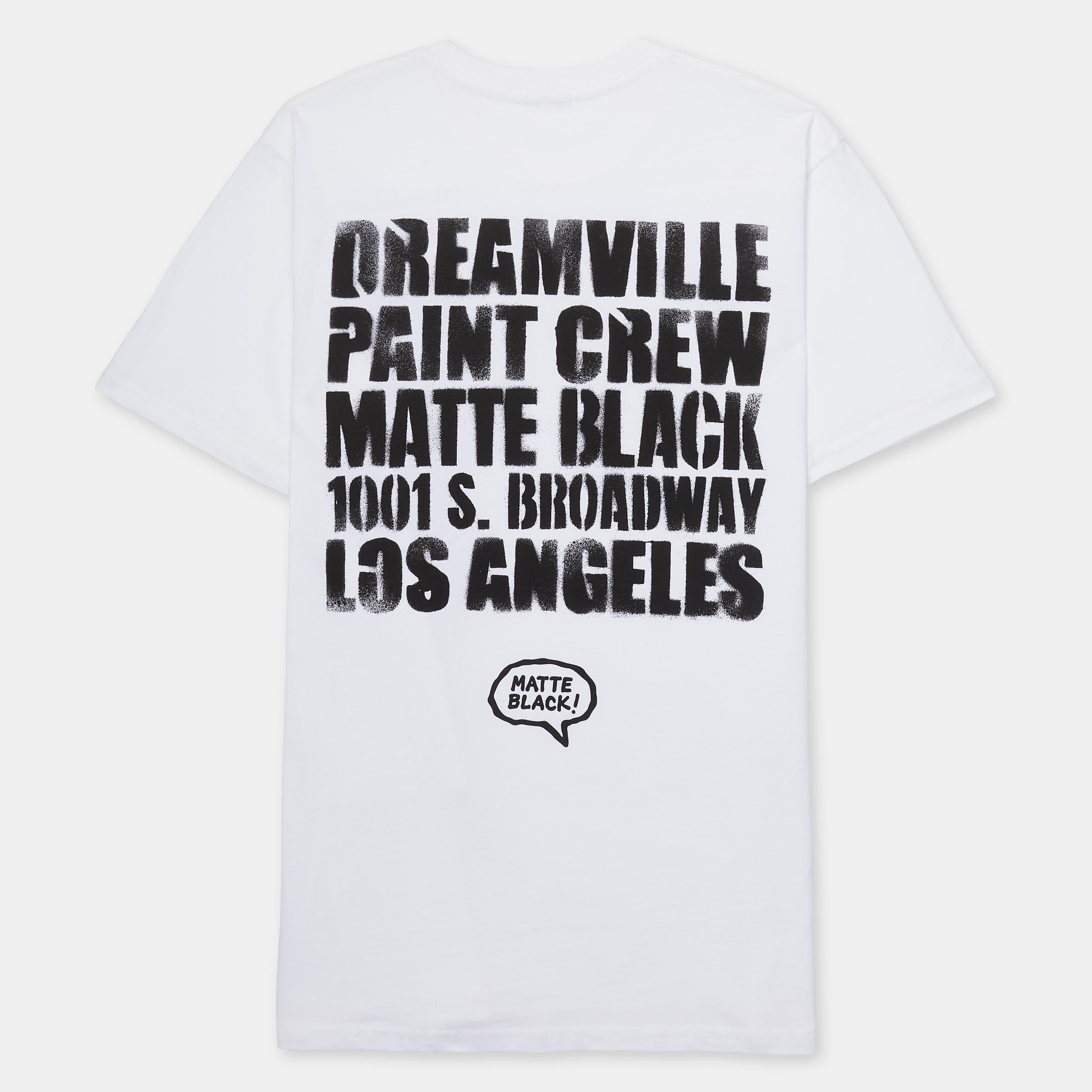 DREAMVILLE X MATTE BLACK TSHIRT- WHITE – Dreamville Official Store